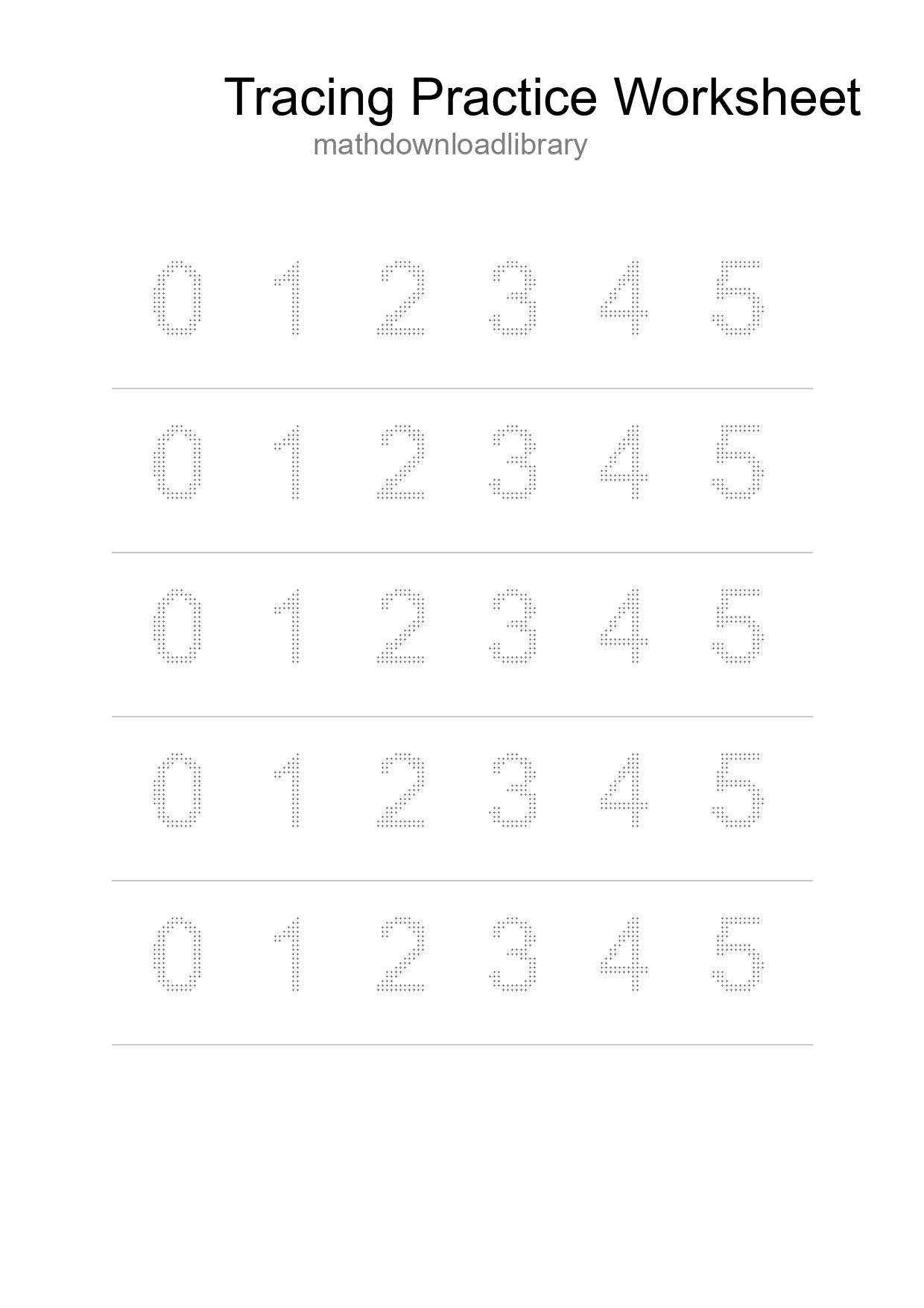 Printable Tracing Worksheet For Kids - Part 296